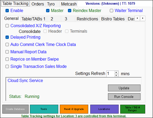 Table Tracking