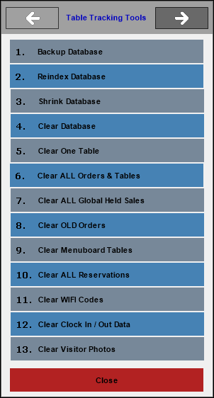 Table Tracking Tools