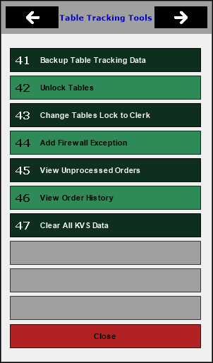 Table Tracking Tools